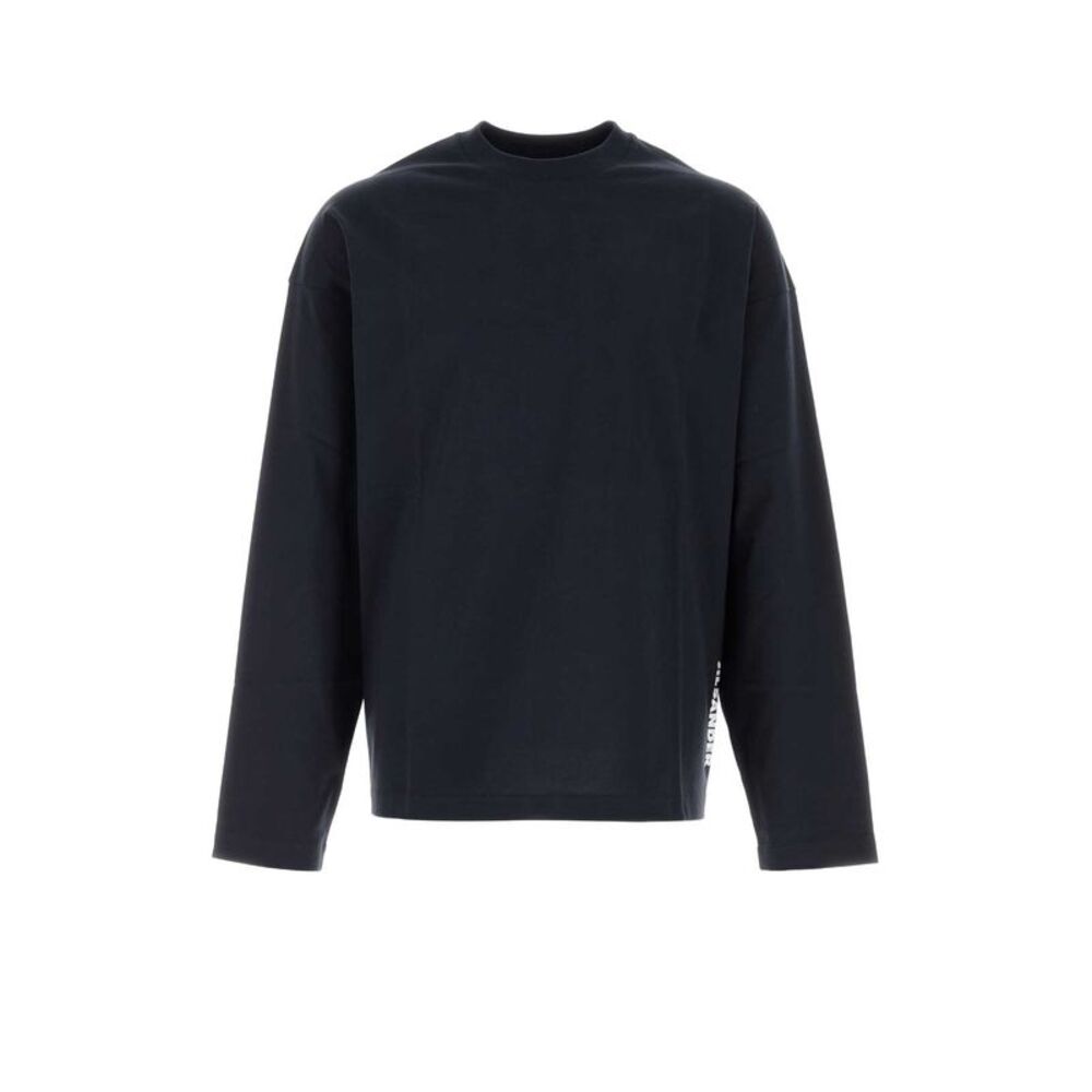 Jil Sander Men Midnight Blue Cotton T-Shirt